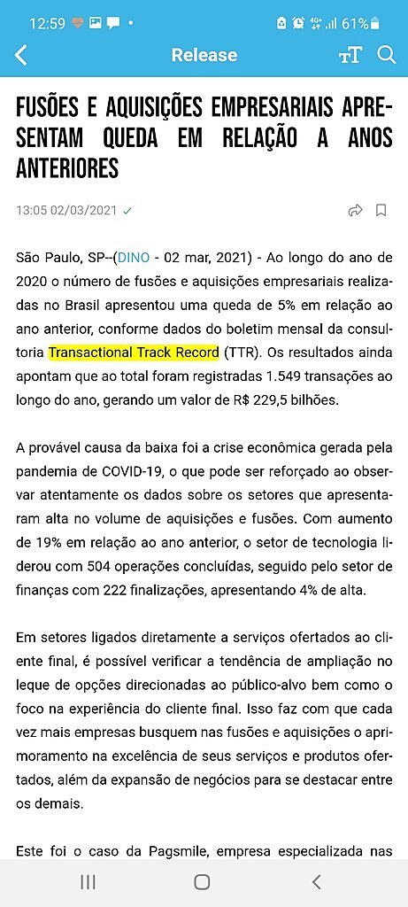 Fuses e aquisies empresariais apresentam queda em relao a anos anteriores